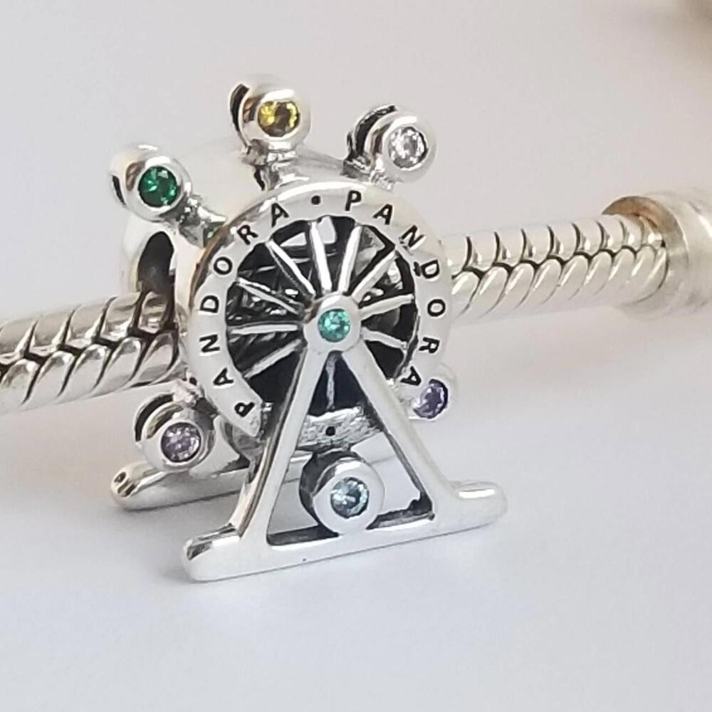Pandora Colorful Ferris Wheel Charm Silver Authentic with Gift Box #11